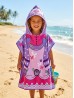 Kids Princess Patterned Hoodie Towel